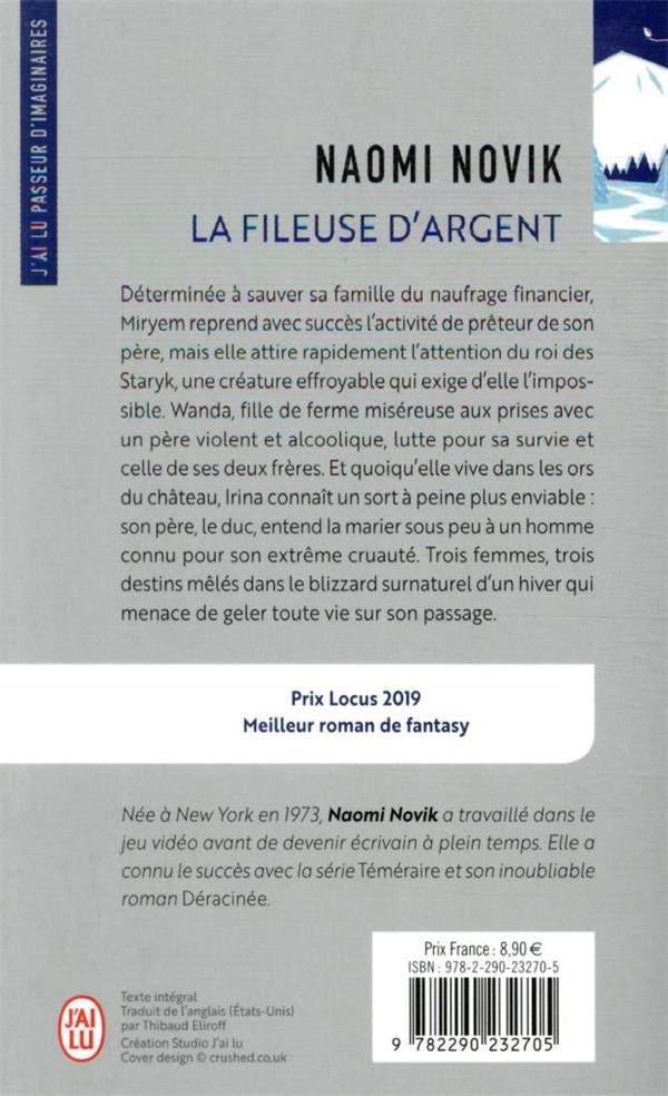 Quatrième de couverture de « LA FILEUSE D'ARGENT »
