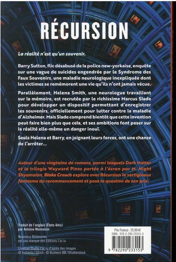 Quatrième de couverture de « Récursion : roman »