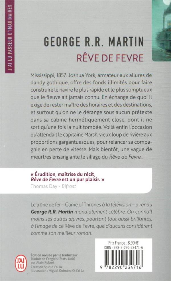 Quatrième de couverture de « Rêve de Fevre »