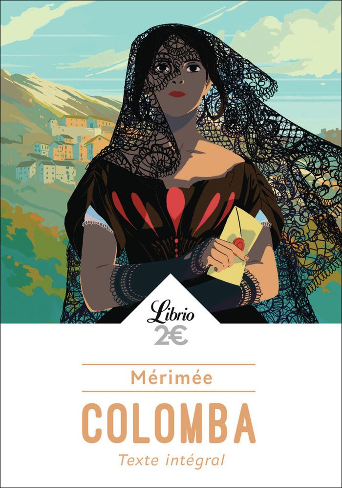 Couverture du livre « Colomba » de Prosper Mérimée, librairie Les Contes Infusés à Corte