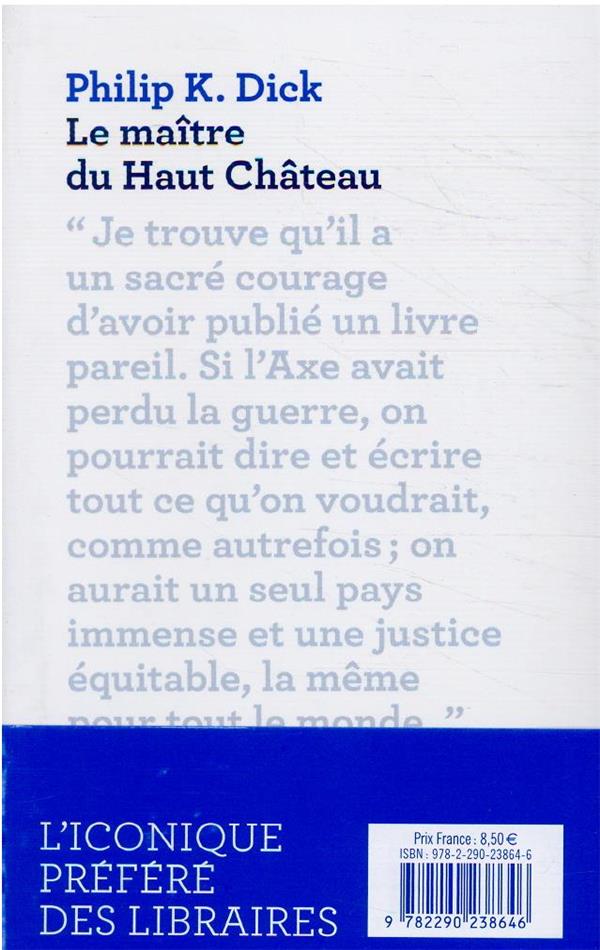 Quatrième de couverture de « Le maître du haut château : roman »