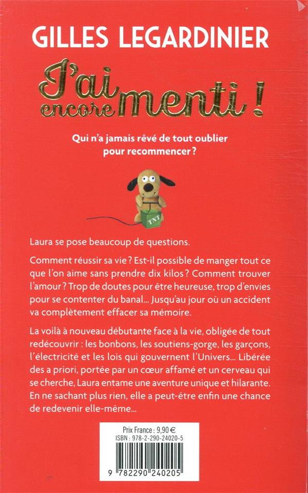 Quatrième de couverture de « J'ai encore menti ! : roman »