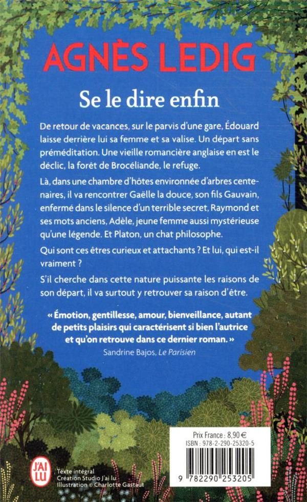 Quatrième de couverture de « Se le dire enfin : roman »