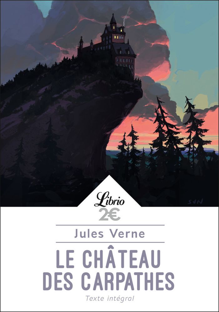 Couverture du livre « Le château des Carpathes » de Jules Verne, librairie Les Contes Infusés à Corte