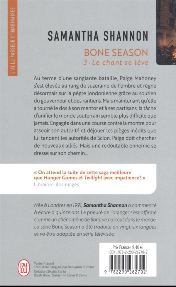 Quatrième de couverture de « Le chant se lève »