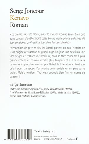Quatrième de couverture de « KENAVO »