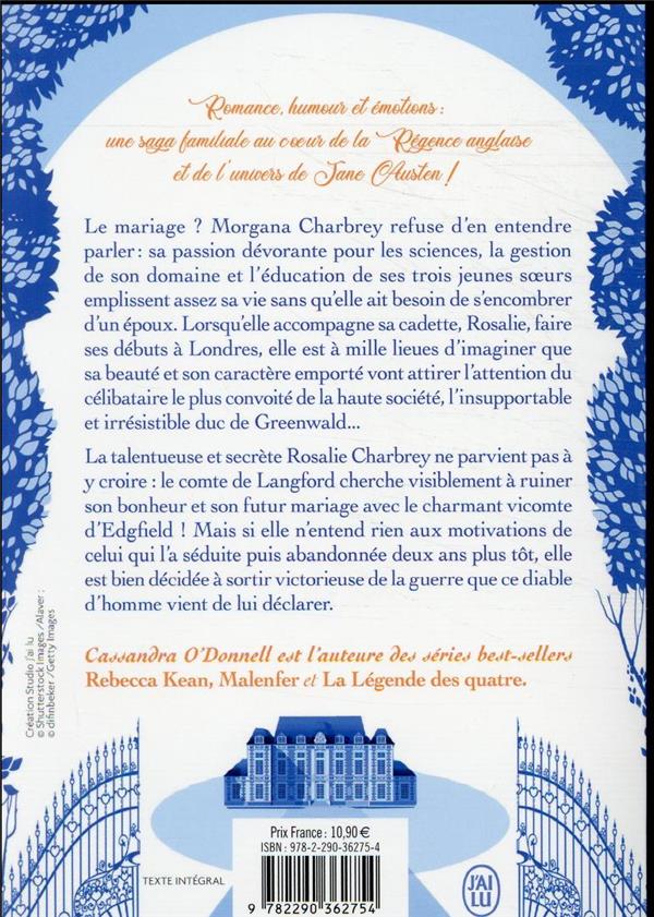 Quatrième de couverture de « Les soeurs Charbrey »