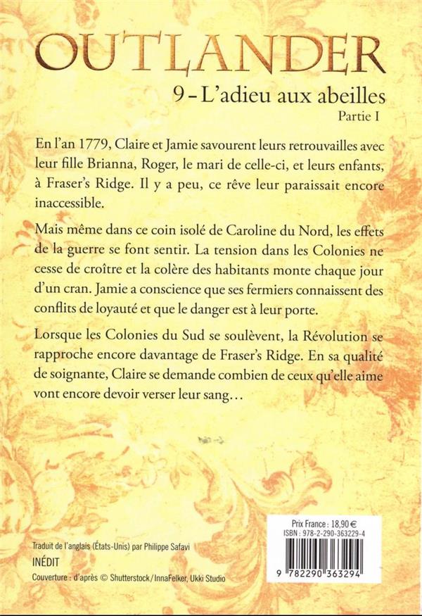 Quatrième de couverture de « L'adieu aux abeilles »