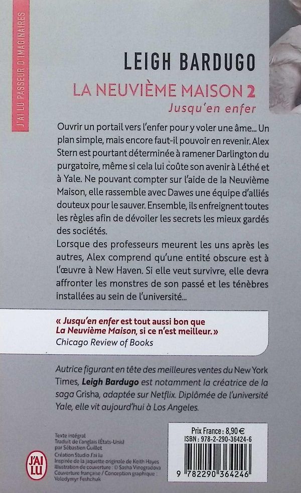 Quatrième de couverture de « LA NEUVIEME MAISON - VOL02 - JUSQU'EN ENFER »