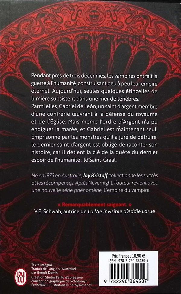 Quatrième de couverture de « L'EMPIRE DU VAMPIRE - VOL01 »