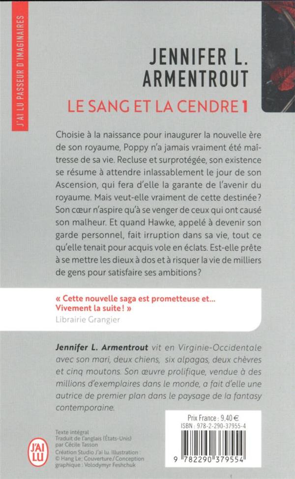 Quatrième de couverture de « LE SANG ET LA CENDRE - VOL01 »