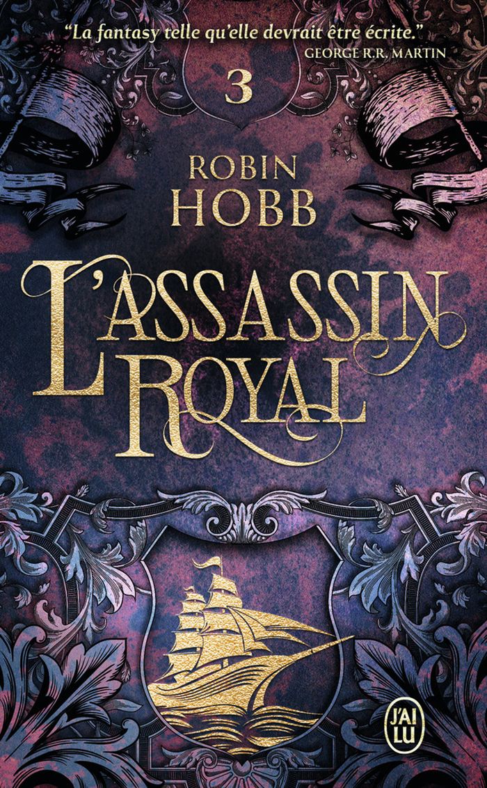 Couverture du livre « L'ASSASSIN ROYAL - VOL03 - LA NEF DU CREPUSCULE » de Robin Hobb, librairie Les Contes Infusés à Corte
