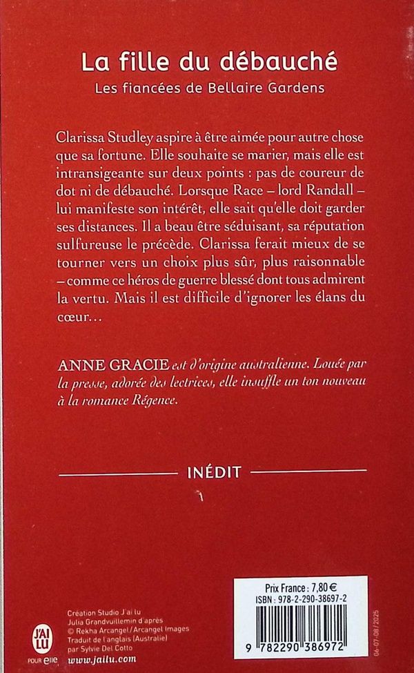 Quatrième de couverture de « La fille du débauché »