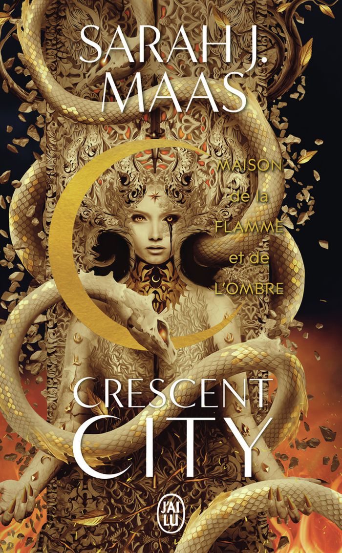 Couverture du livre « CRESCENT CITY - VOL03 - MAISON DE LA FLAMME ET DE L'OMBRE », librairie Les Contes Infusés à Corte
