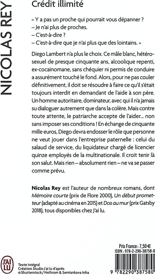 Quatrième de couverture de « Crédit illimité : roman »