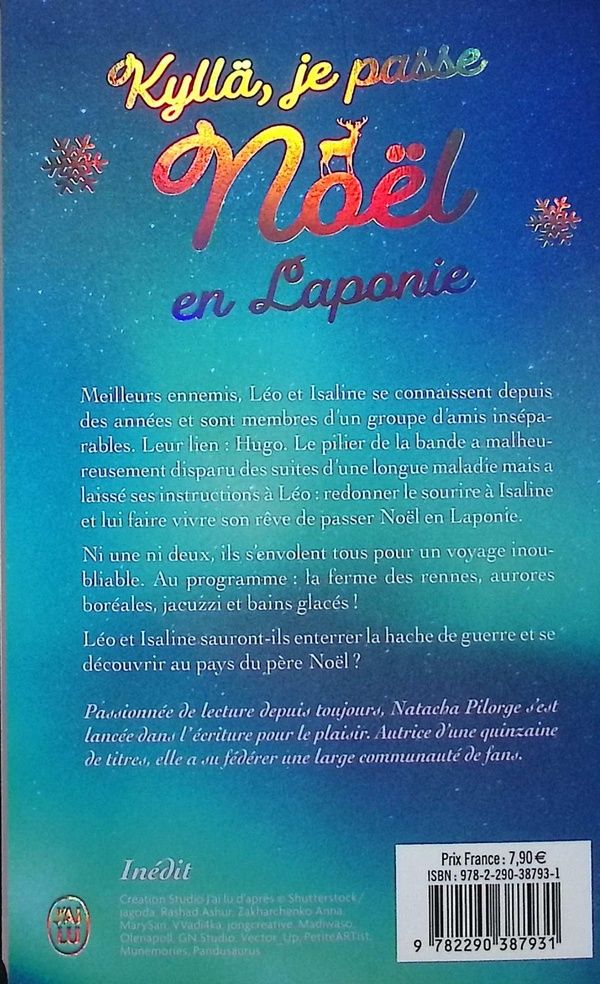 Quatrième de couverture de « KYLLA, JE PASSE NOEL EN LAPONIE »