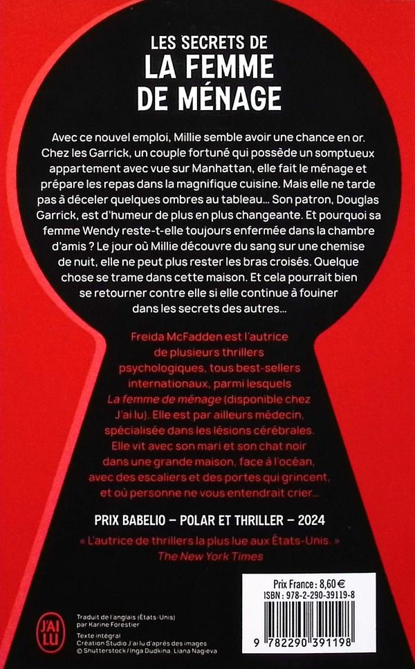 Quatrième de couverture de « LES SECRETS DE LA FEMME DE MENAGE »