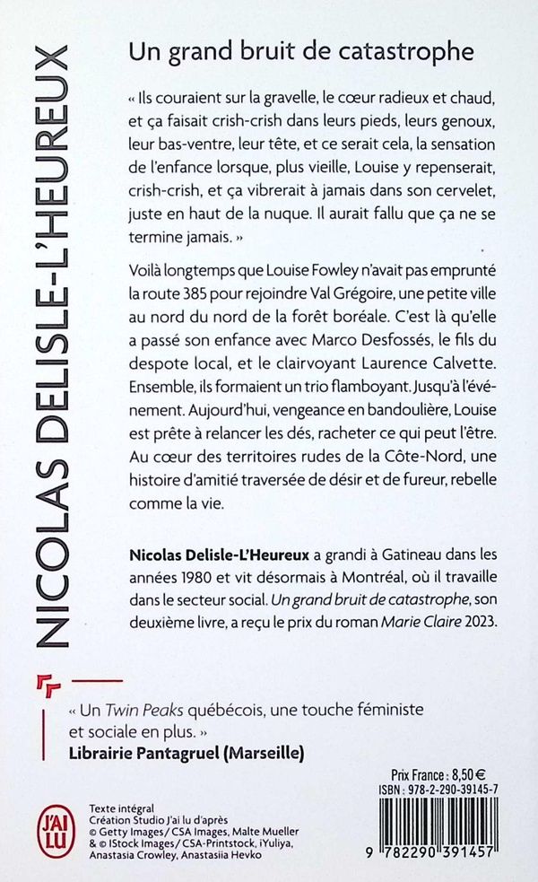 Quatrième de couverture de « Un grand bruit de catastrophe : roman »
