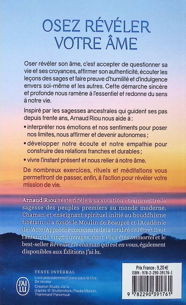 Quatrième de couverture de « Osez révéler votre âme : quand les sagesses ancestrales nous guident sur notre chemin de vie »