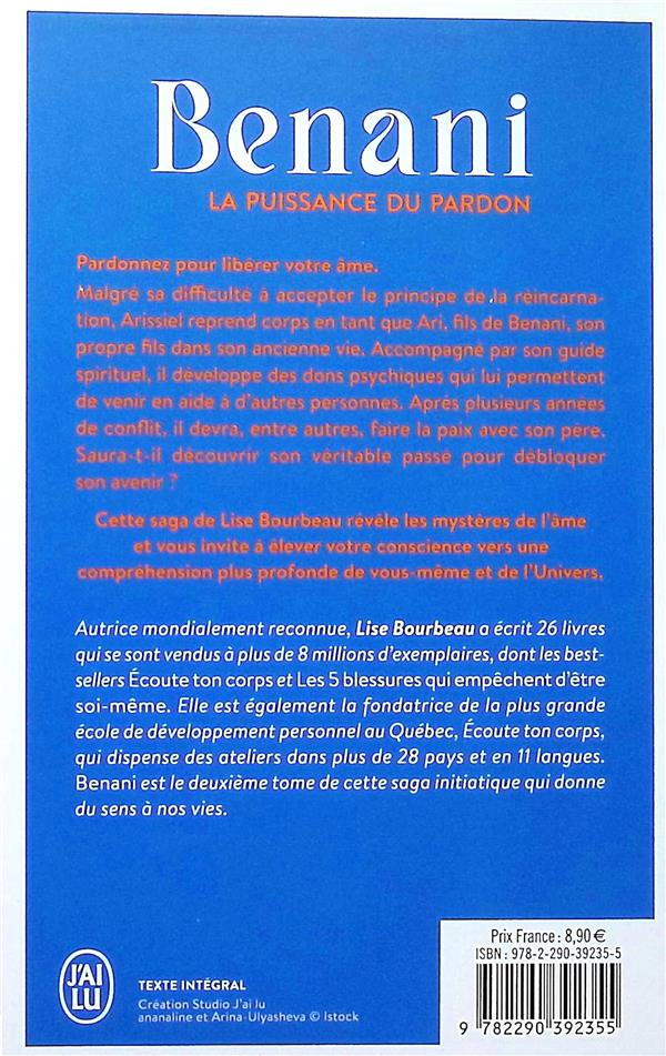 Quatrième de couverture de « Benani : la puissance du pardon »