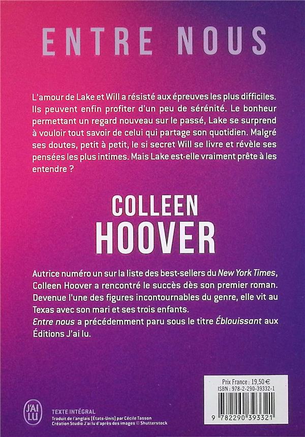 Quatrième de couverture de « Entre nous »