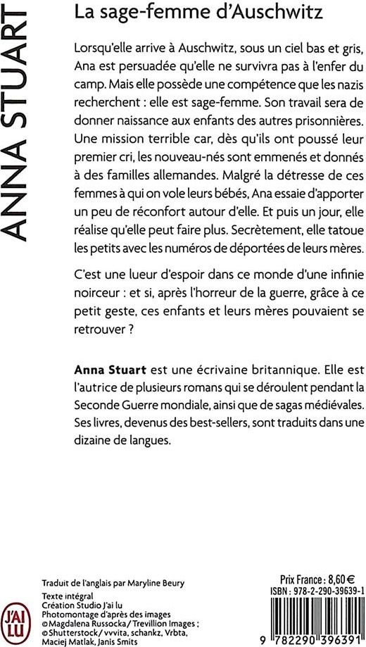 Quatrième de couverture de « LA SAGE-FEMME D'AUSCHWITZ »
