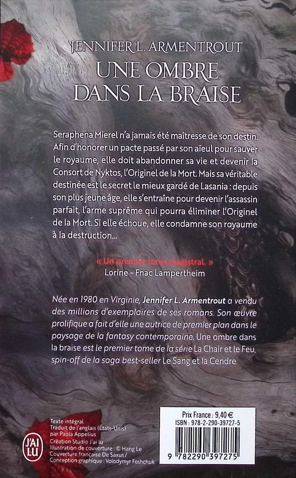 Quatrième de couverture de « LA CHAIR ET LE FEU - VOL01 - UNE OMBRE DANS LA BRAISE »