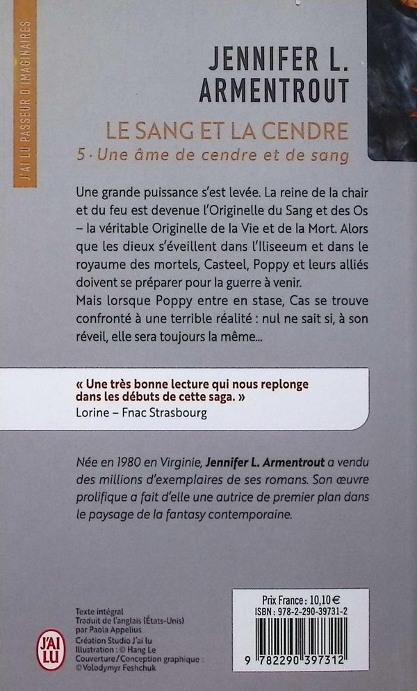 Quatrième de couverture de « LE SANG ET LA CENDRE - VOL05 - UNE AME DE CENDRE ET DE SANG »