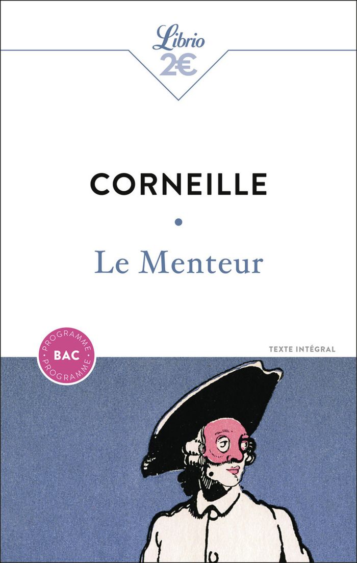 Couverture du livre « Le menteur » de Pierre Corneille, librairie Les Contes Infusés à Corte