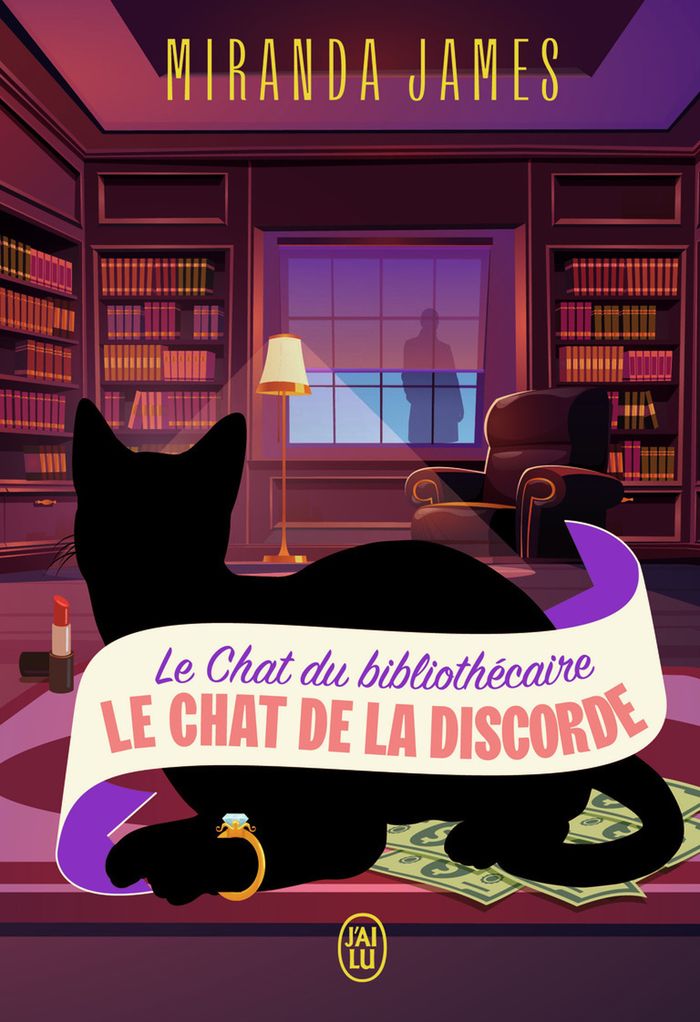 Couverture du livre « Le chat de la discorde » de Miranda James, librairie Les Contes Infusés à Corte