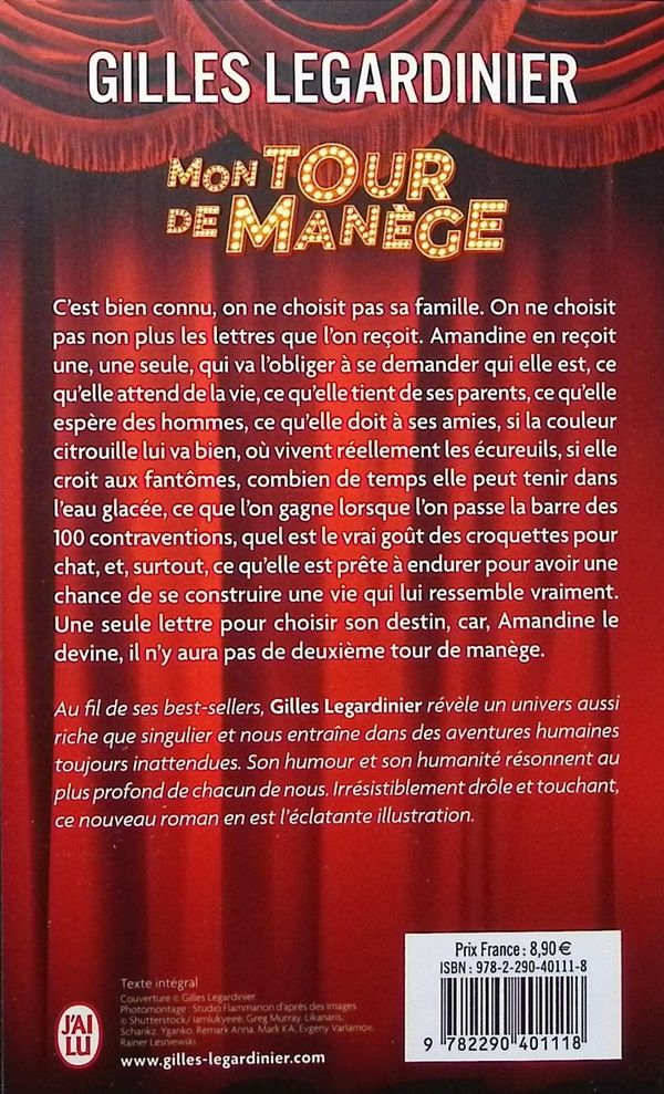 Quatrième de couverture de « Mon tour de manège : roman »