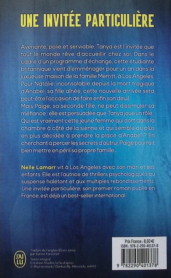Quatrième de couverture de « UNE INVITEE PARTICULIERE - RECOMMANDE PAR L'AUTRICE DE LA FEMME DE MENAGE »