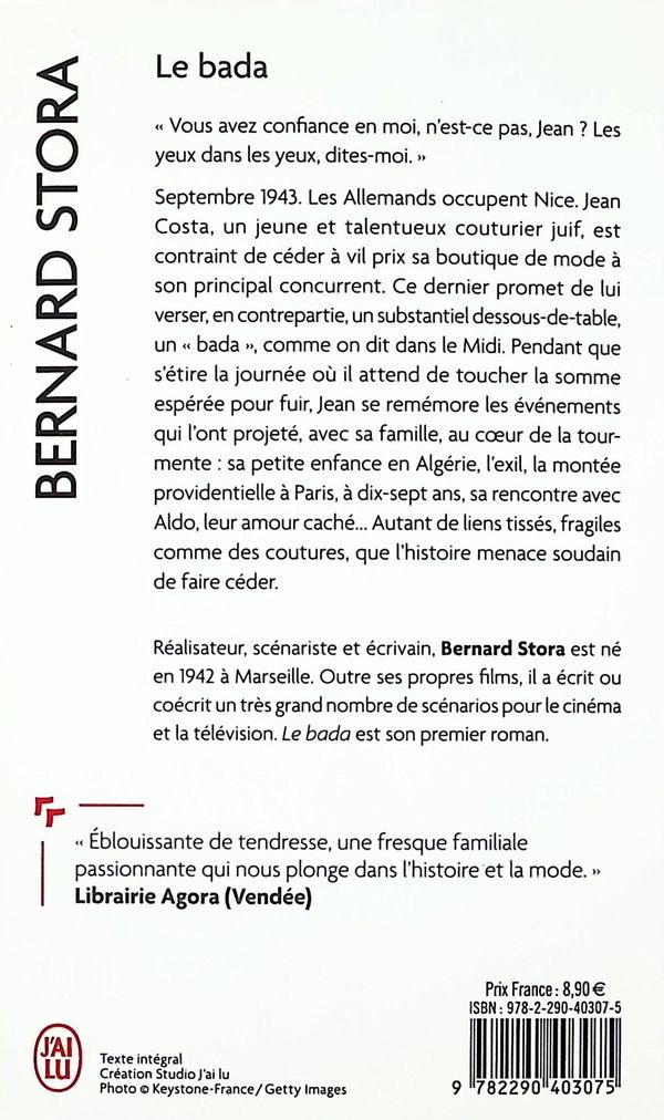 Quatrième de couverture de « Le bada : roman »