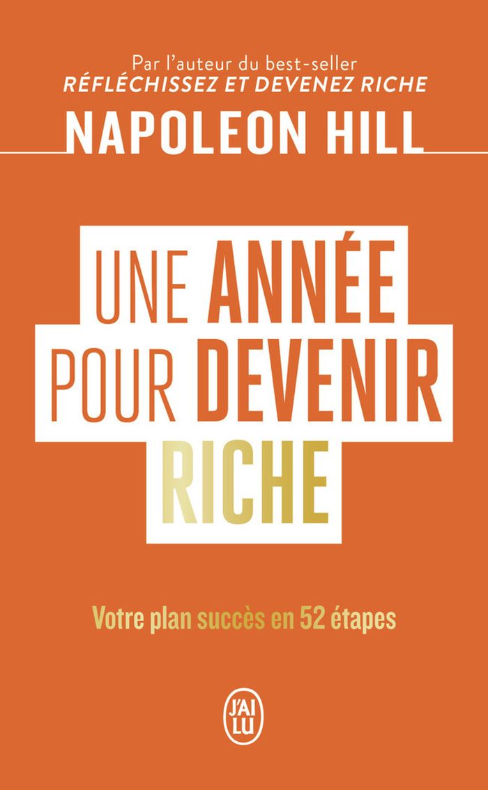Couverture du livre « Une année pour devenir riche : votre plan succès en 52 étapes », librairie Les Contes Infusés à Corte