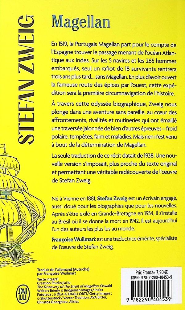 Quatrième de couverture de « Magellan »