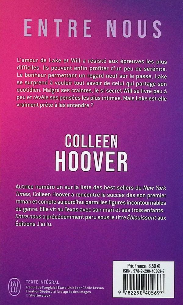 Quatrième de couverture de « Entre nous »