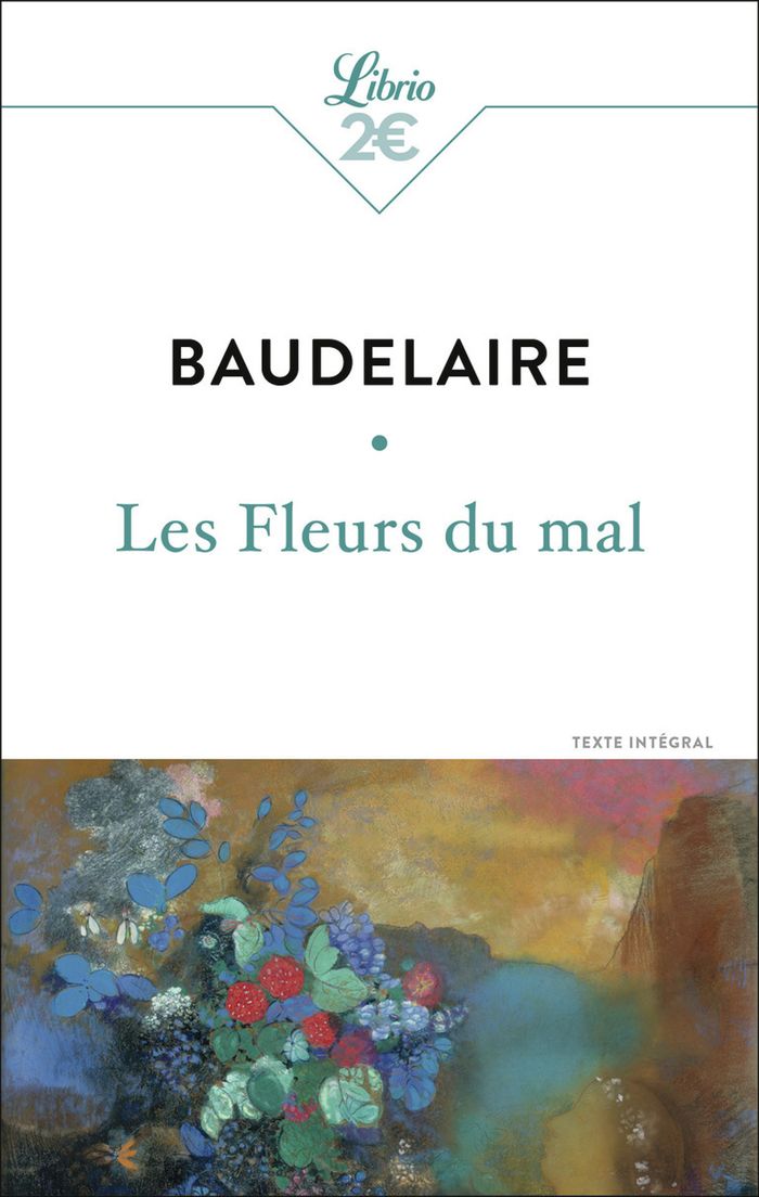 Couverture du livre « Les fleurs du mal » de Charles Baudelaire, librairie Les Contes Infusés à Corte