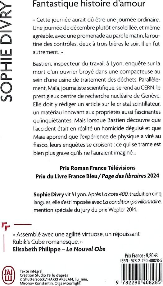 Quatrième de couverture de « Fantastique histoire d'amour : roman »