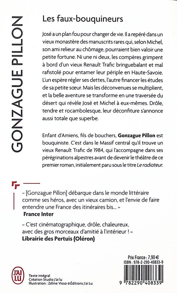 Quatrième de couverture de « Les faux-bouquineurs : roman »