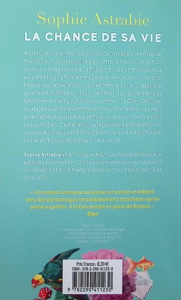 Quatrième de couverture de « La chance de sa vie : roman »