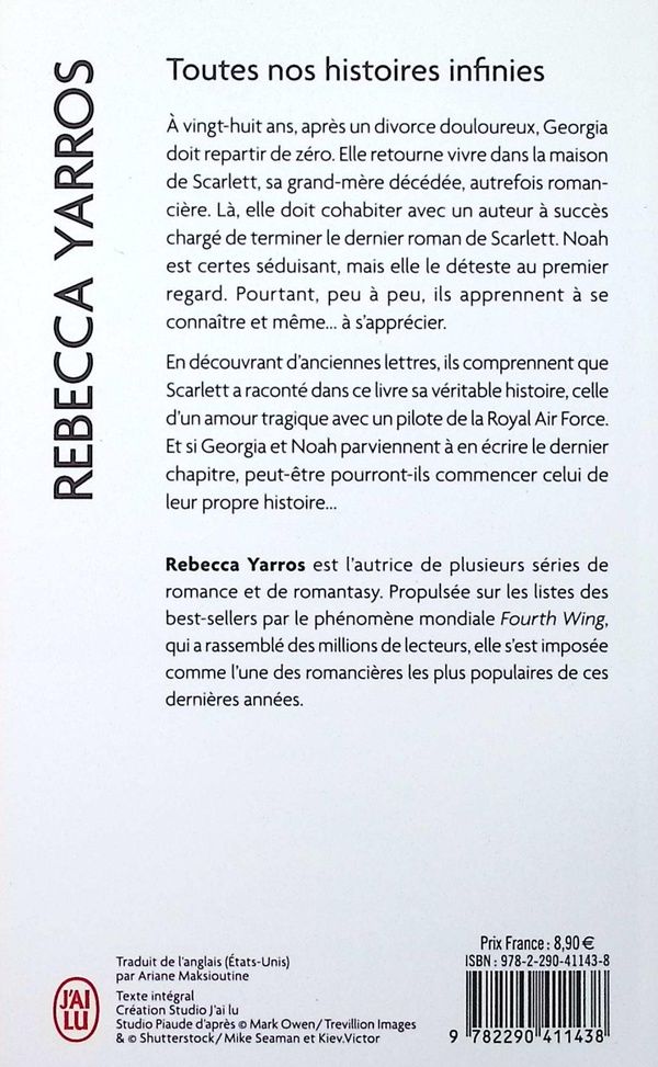 Quatrième de couverture de « Toutes nos histoires infinies : roman »