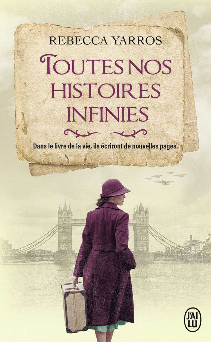 Couverture du livre « Toutes nos histoires infinies : roman » de Rebecca Yarros, librairie Les Contes Infusés à Corte