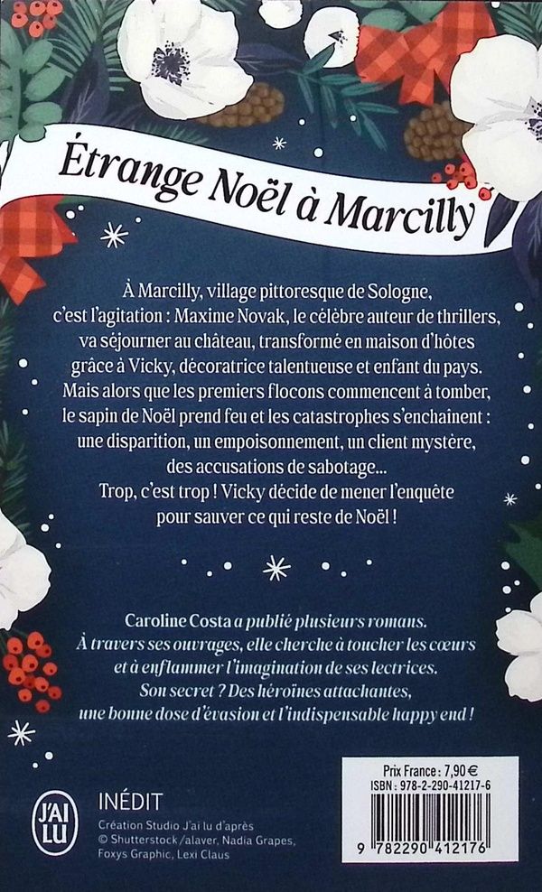 Quatrième de couverture de « ETRANGE NOEL A MARCILLY »
