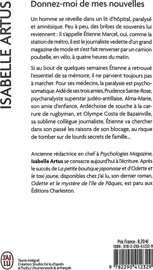 Quatrième de couverture de « Donnez-moi de mes nouvelles »