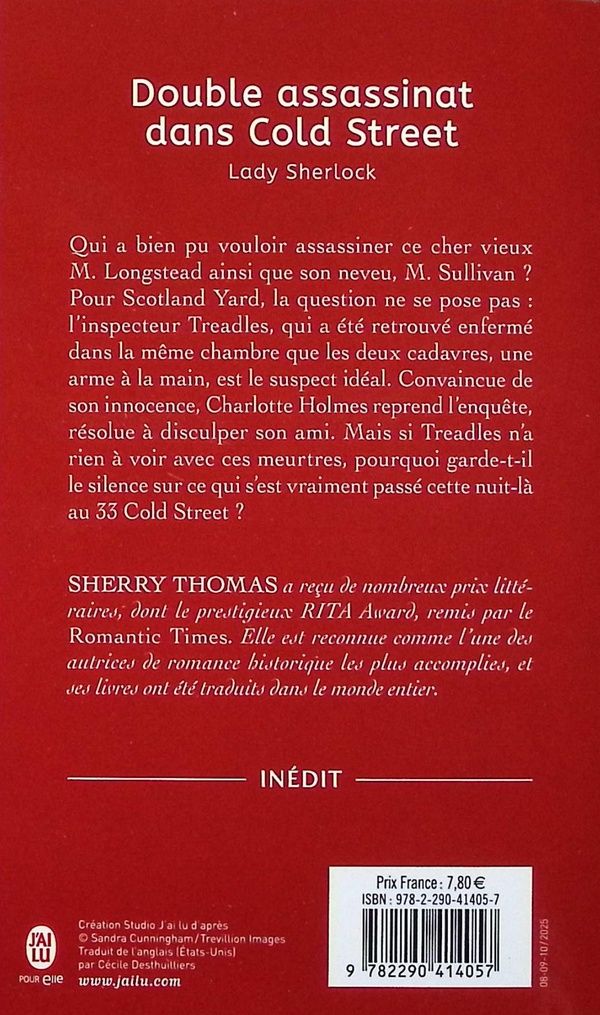 Quatrième de couverture de « Double assassinat dans Cold Street »