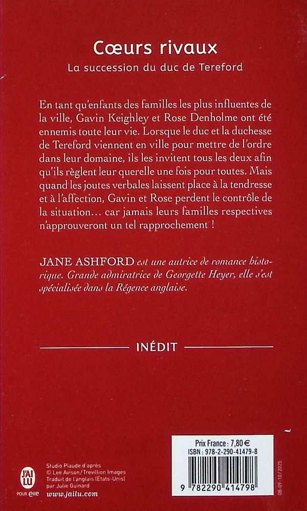 Quatrième de couverture de « Coeurs rivaux »