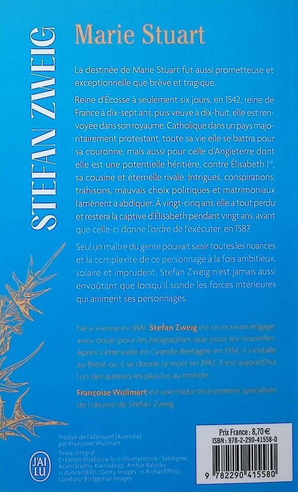 Quatrième de couverture de « Marie Stuart »
