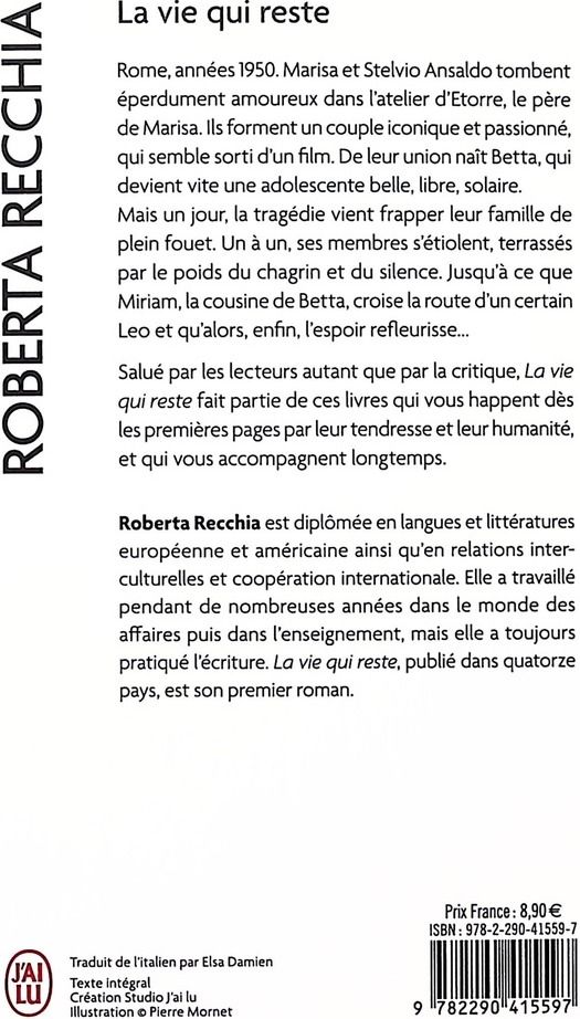 Quatrième de couverture de « LA VIE QUI RESTE »