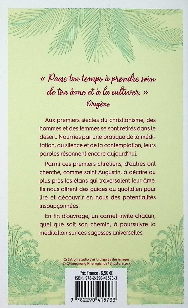 Quatrième de couverture de « Prendre soin de son âme avec les premiers chrétiens : des Pères du désert à saint Augustin »