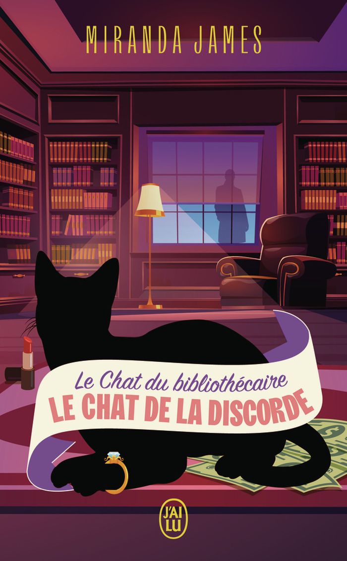 Couverture du livre « Le chat de la discorde » de Miranda James, librairie Les Contes Infusés à Corte